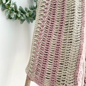 The Windermere Throw PDF DIGITAL DOWNLOAD Crochet Pattern, Cozy Crochet Blanket Pattern, Easy Crochet Throw Pattern, Chunky Crochet Blanket image 3