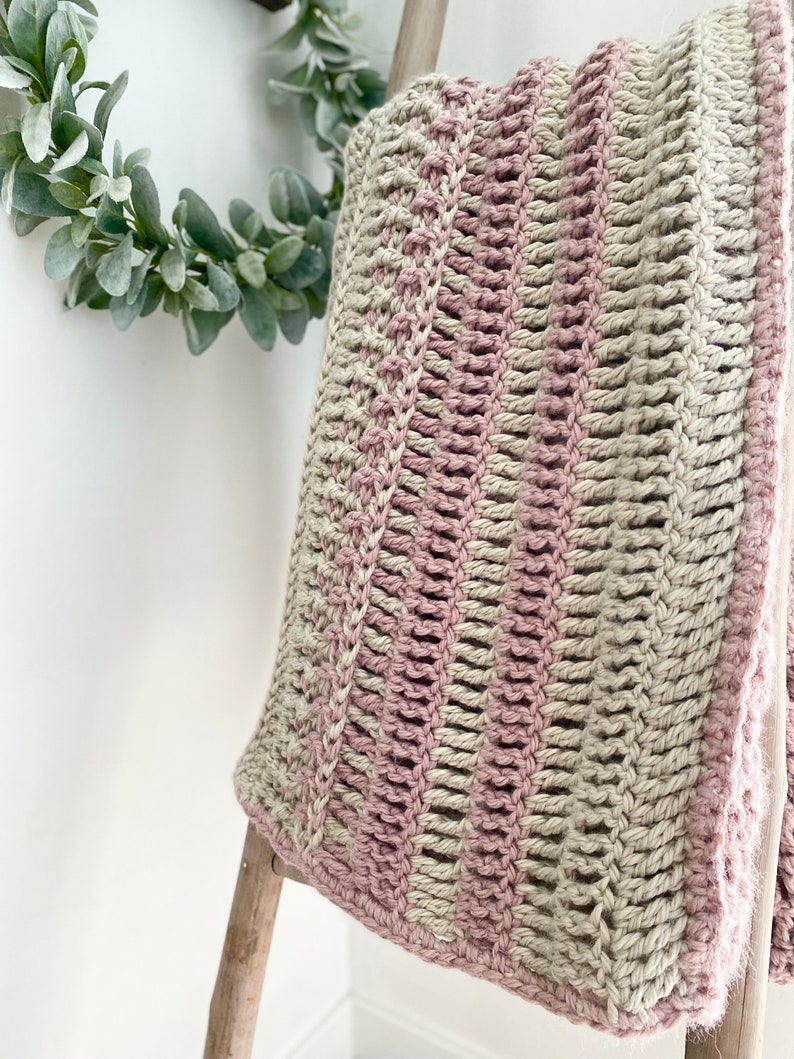 The Windermere Throw PDF DIGITAL DOWNLOAD Crochet Pattern, Cozy Crochet Blanket Pattern, Easy Crochet Throw Pattern, Chunky Crochet Blanket image 3