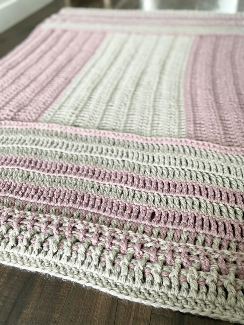 The Windermere Throw PDF DIGITAL DOWNLOAD Crochet Pattern, Cozy Crochet Blanket Pattern, Easy Crochet Throw Pattern, Chunky Crochet Blanket image 7