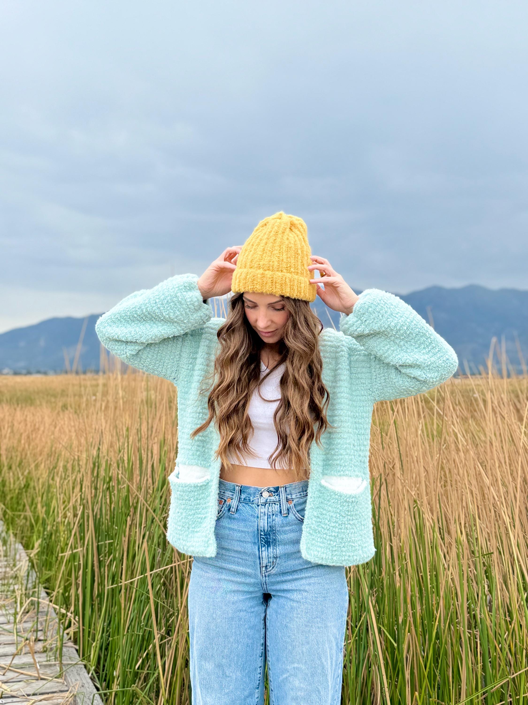 Daisy Daydream Cardigan and Bonus Beanie PDF DIGIAL DOWNLOAD
