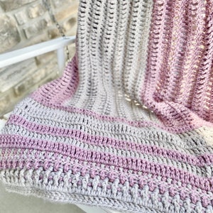 The Windermere Throw PDF DIGITAL DOWNLOAD Crochet Pattern, Cozy Crochet Blanket Pattern, Easy Crochet Throw Pattern, Chunky Crochet Blanket image 4