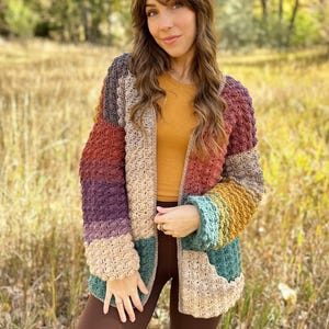 echoes crochet cardigan, crochet sweater, pdf pattern, long mandala cardigan design, easy crochet sweater, cozy and comfy sweater, download, crochet tutorial, evelynandpeter, crochet clothes, how to crochet, oversized sweater pattern, lion brand yarn
