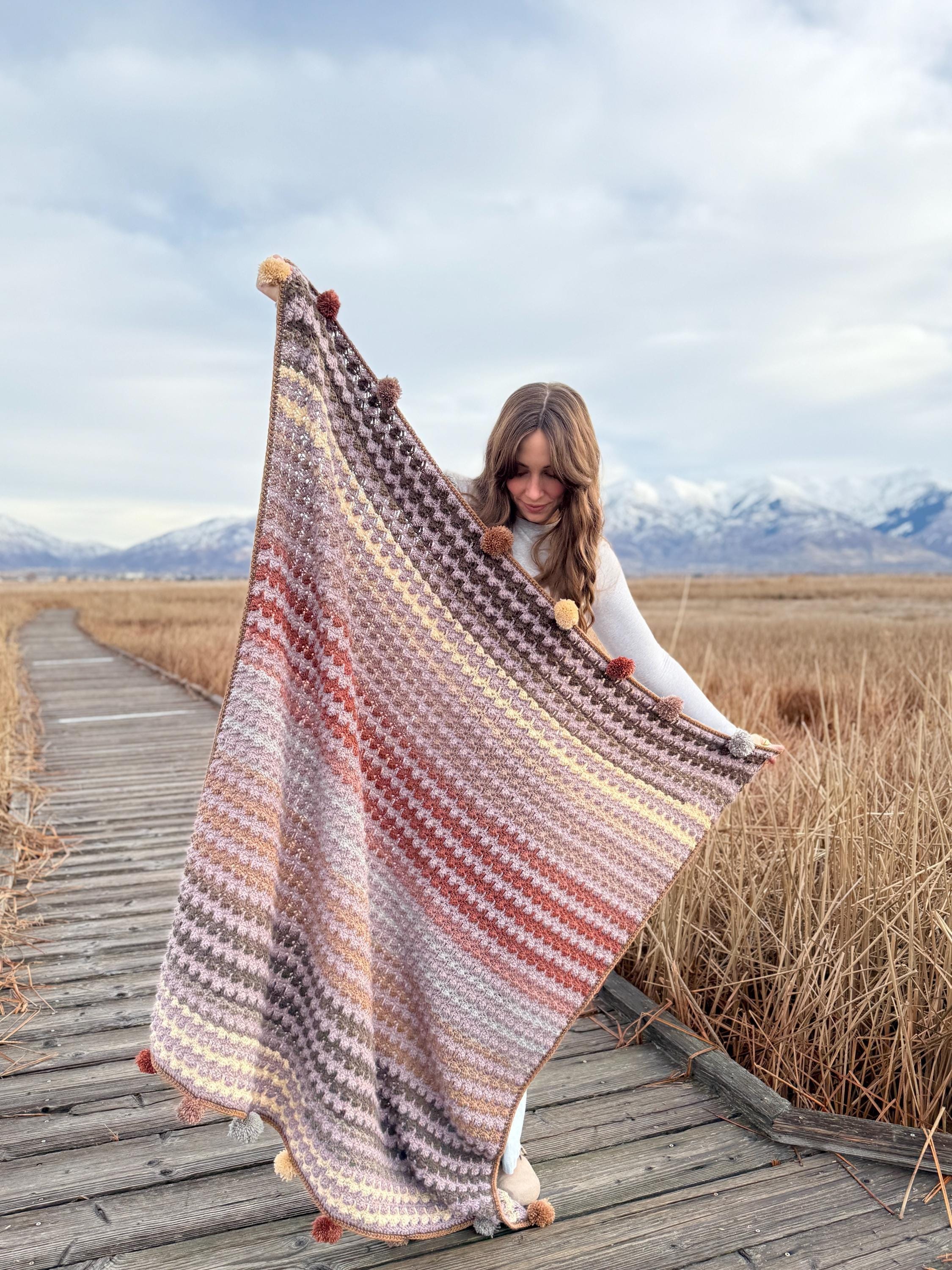30 Mandala Blanket Crochet Patterns for Round, Square, and Star-Inspired Throws 22 Adagio Mandala Throw Crochet Pattern
