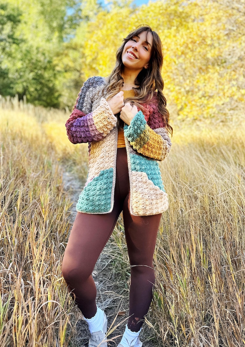echoes crochet cardigan, crochet sweater, pdf pattern, long mandala cardigan design, easy crochet sweater, cozy and comfy sweater, download, crochet tutorial, evelynandpeter, crochet clothes, how to crochet, oversized sweater pattern, lion brand yarn