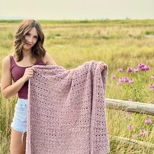 The Thistle Throw PDF DIGITAL DOWNLOAD Crochet Pattern, Cozy Velvet Crochet Throw Blanket Pattern, Beginner Crochet Blanket Pattern image 3