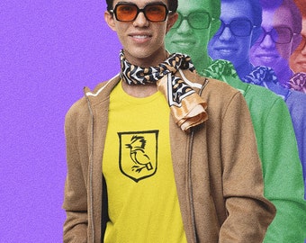 Halifax Sign T-Shirt, Bird Tee, Kingfisher Shield Tshirt, Halifax Tee Shirt, Nova Scotia t shirt, City Signage Shirt