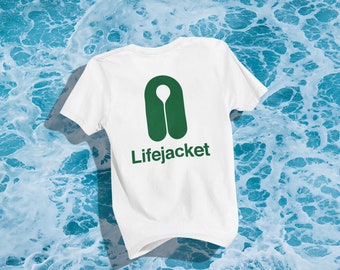 Consegna UPS, maglietta con giubbotto di salvataggio, maglietta con standardizzazione dell'organizzazione internazionale, maglietta sulla sicurezza marittima, maglietta nautica, maglietta della Nuova Scozia