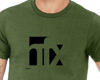 Halifax Tee, Negative Space T-shirt, Nova Scotia Tshirt, Capital t shirt, Unisex Modern shirt, Helvetica White Space design
