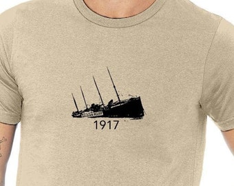 T-shirt Halifax Explosion, tshirt SS Imo, maglietta naufragio, t-shirt Halifax, t-shirt Nova Scotia, t-shirt donna uomo, camicia 6 dicembre 1917
