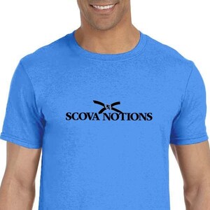 Scova Notions logo T-Shirt, Nova Scotia tshirt,  Atlantic tee, Seaside t shirt, Wordburglar Tee, wordmark shirt