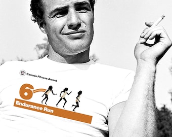 Canada Fitness Award T-shirt, Endurance Run t-shirt, Runner t-shirt, Running Tee, Canada Fitness tee, retro school gym class shirt design