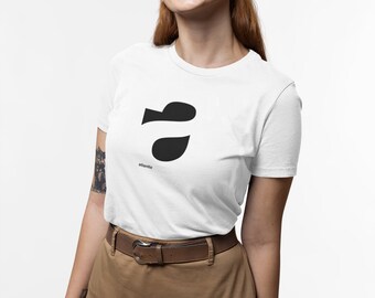 Atlantic Helvetica &quot;a&quot; T-Shirt, Minimalist tshirt, Helvetica Tee, Graphic Design t shirt, gift t-shirt,  Back-to-School Gift
