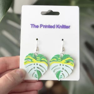 Monstera Dangle Earrings