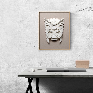 Tiki, Digital Download, Hawaiian God of Money, Printable up to 17 x 22”, Great in Any Decor, Perfect for Tiki lovers!