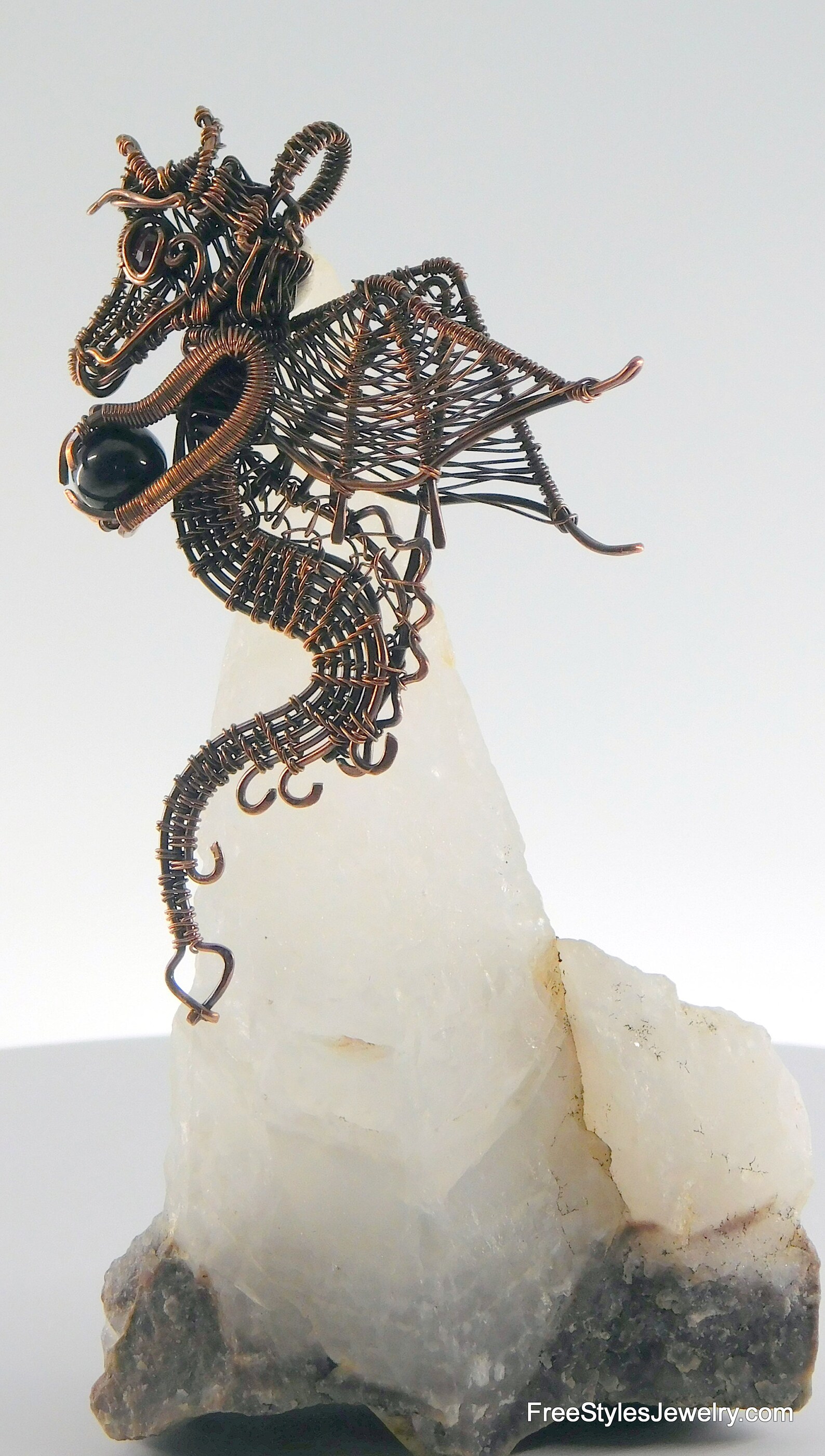 Copper Wire Dragon Wire Woven Dragon Dragon Pendant Etsy