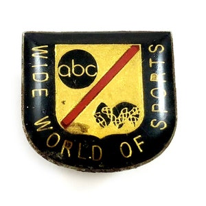 Wide World of Sports Pin | Vintage ABC Television Enamel Pin