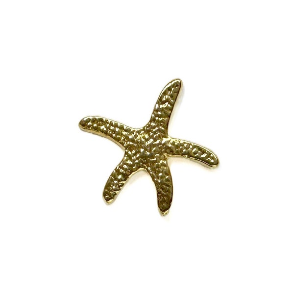 Starfish Pin | Small Metal Marine Invertebrates Tack | Beach Lover Gift