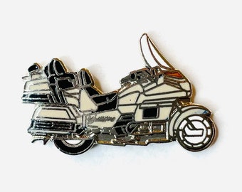 Vintage Motorcycle Enamel Pin | Mafco Touring Bike Hat Tack | Honda Goldwing or Harley-Davidson Road Tour Glide