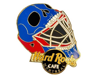 Hard Rock Cafe Montreal Hockey Skull Goalie Mask Pin | Vintage Enamel Pin 2002