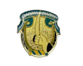 Garryowen Pin | Vintage Fighting 69th Enamel Lapel Pins | Military Regiment Marching Tune