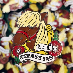 Li’l Sebastian Hard Enamel Pin, Limited Edition Parks and Recreation Inspired Hat Tack