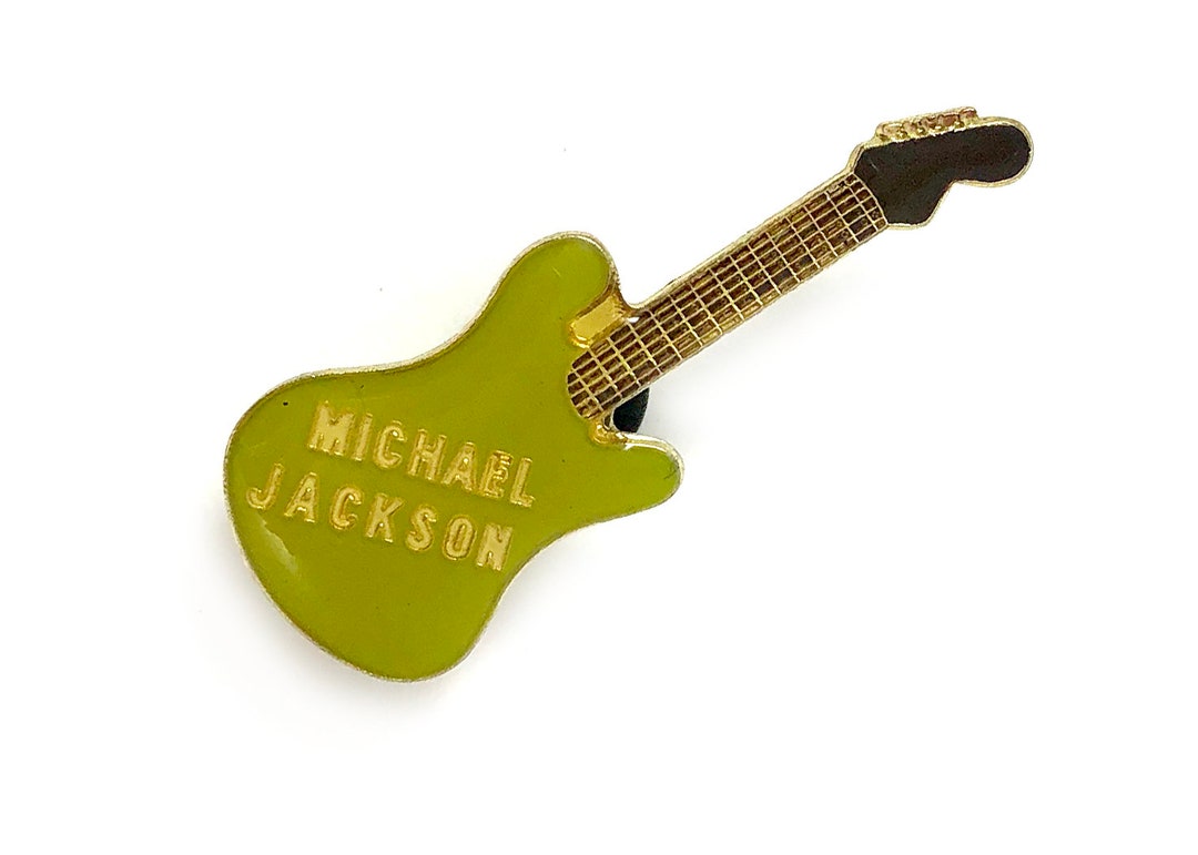 Vintage Michael Jackson Enamel Pin, King of Pop Lapel Button, MJ