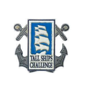 Tall Ship Challenge Pin | Vintage American Sailing Ship Enamel Badge