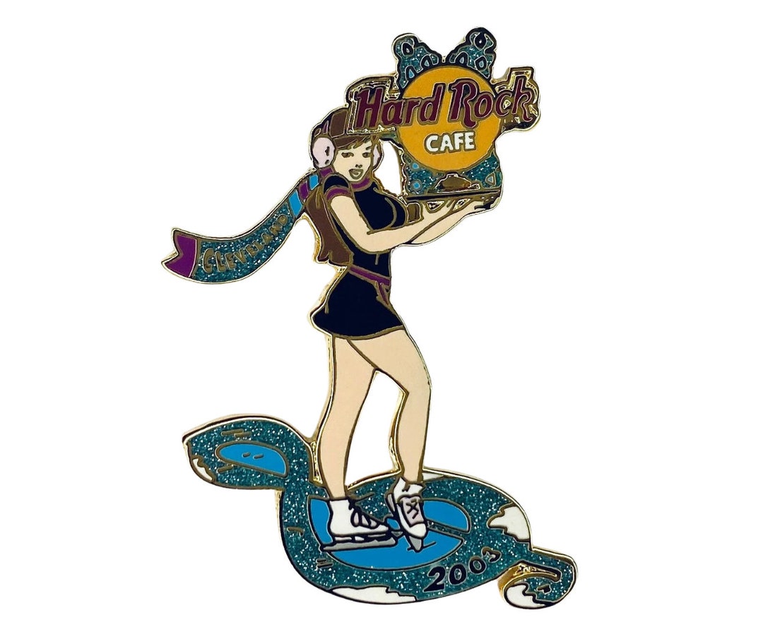 Hard Rock Cafe Cleveland Waitress Pin: 2003 Winter Souvenir - Etsy