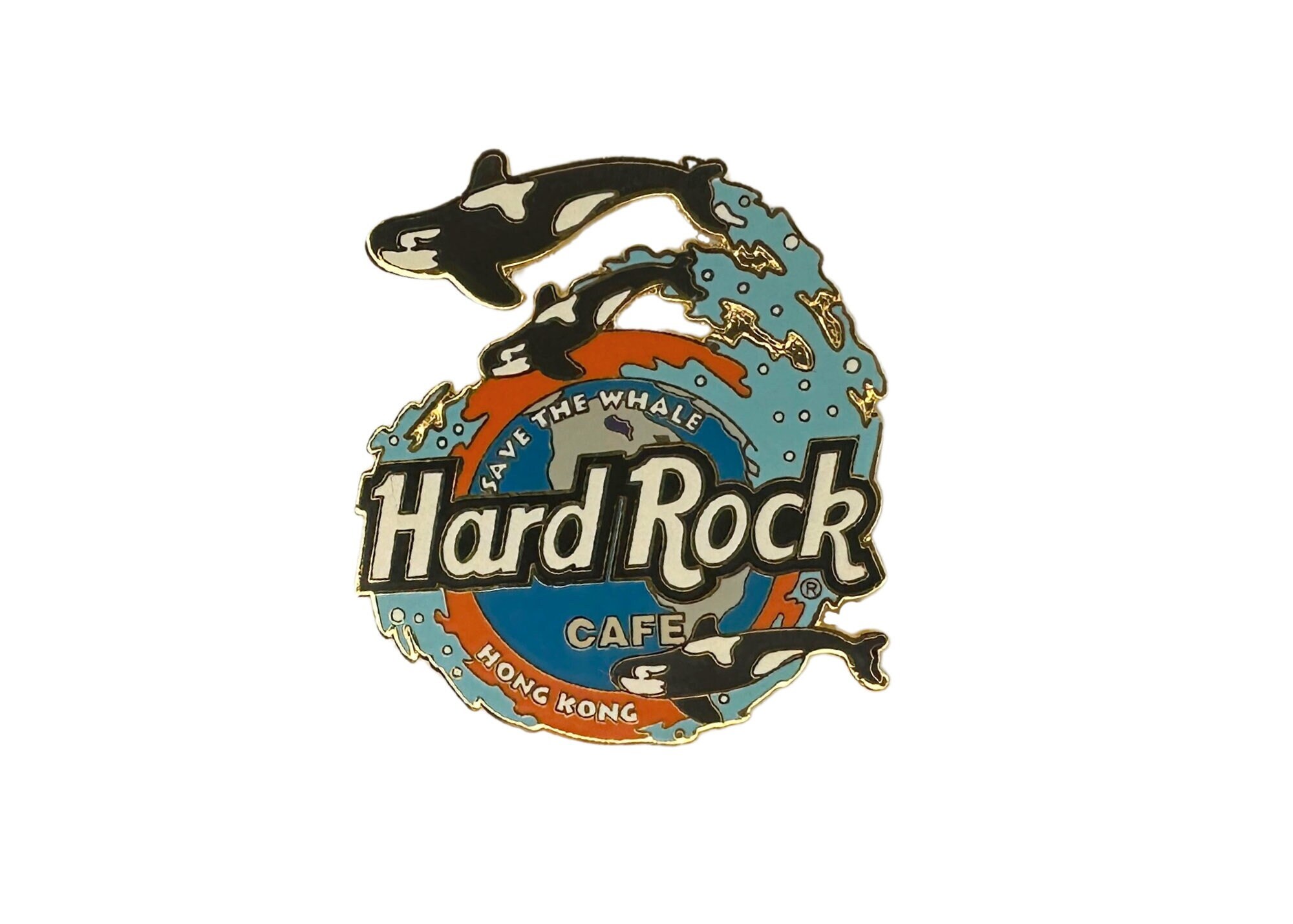 ハードロックカフェ HardRockCafe オーストラリア ピンバッジ コアラ Vintage Hard Rock Cafe Hong Kong Enamel Pin | Save the Whale Orca