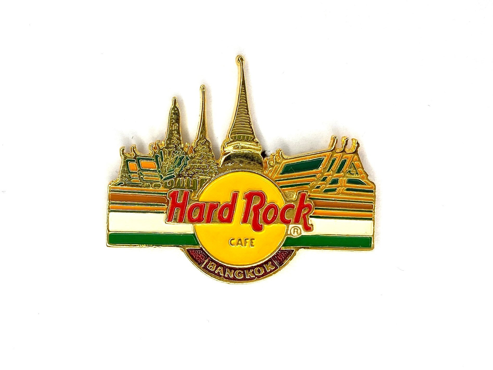 Hard Rock Cafe Bangkok Pin Vintage Emerald Temple Enamel Badge - Etsy