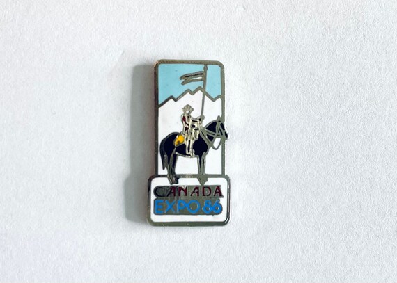 Vintage Canada Expo '86 Lapel Pin | Enamel Mounti… - image 1