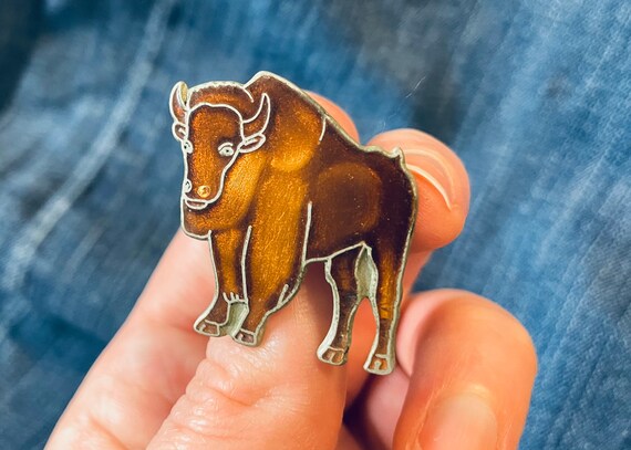 Small Black & White Pointer Pin | Vintage Dog Ena… - image 10