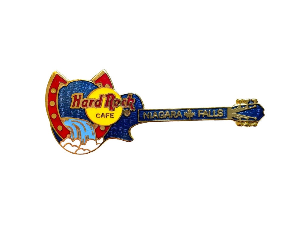 Hard Rock Cafe Niagara Falls ピンバッジ Niagara Falls Cascading Falls Guitar Pin | Online Rock Shop