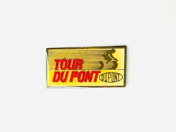 Tour DuPont Racing Pin | Vintage Cycling Stage Race Lapel Pins | Cyclist Event View 2