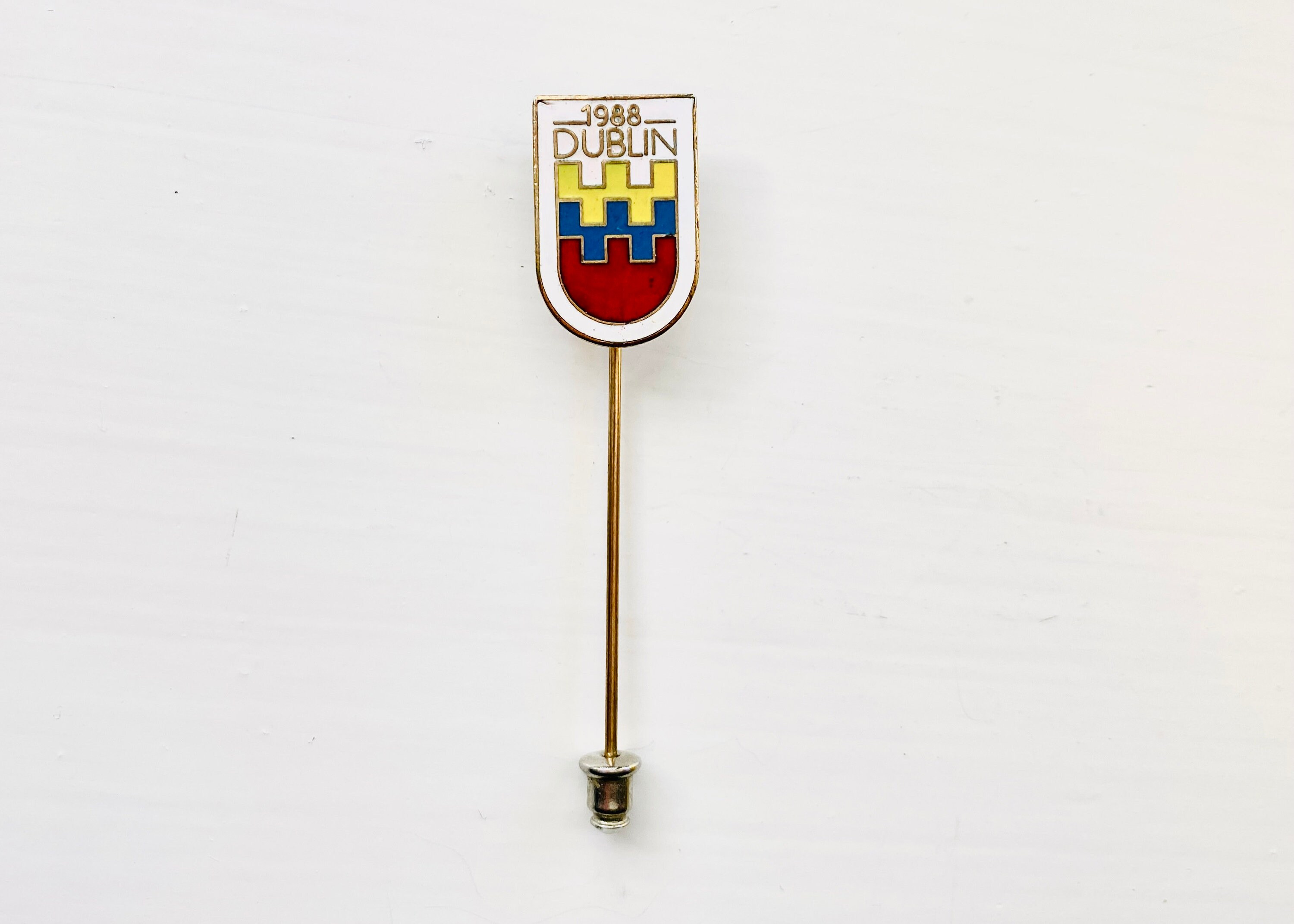 Dublin 1988 Stick Pin Vintage Hard Enamel Cloisonné Hat Etsy Australia