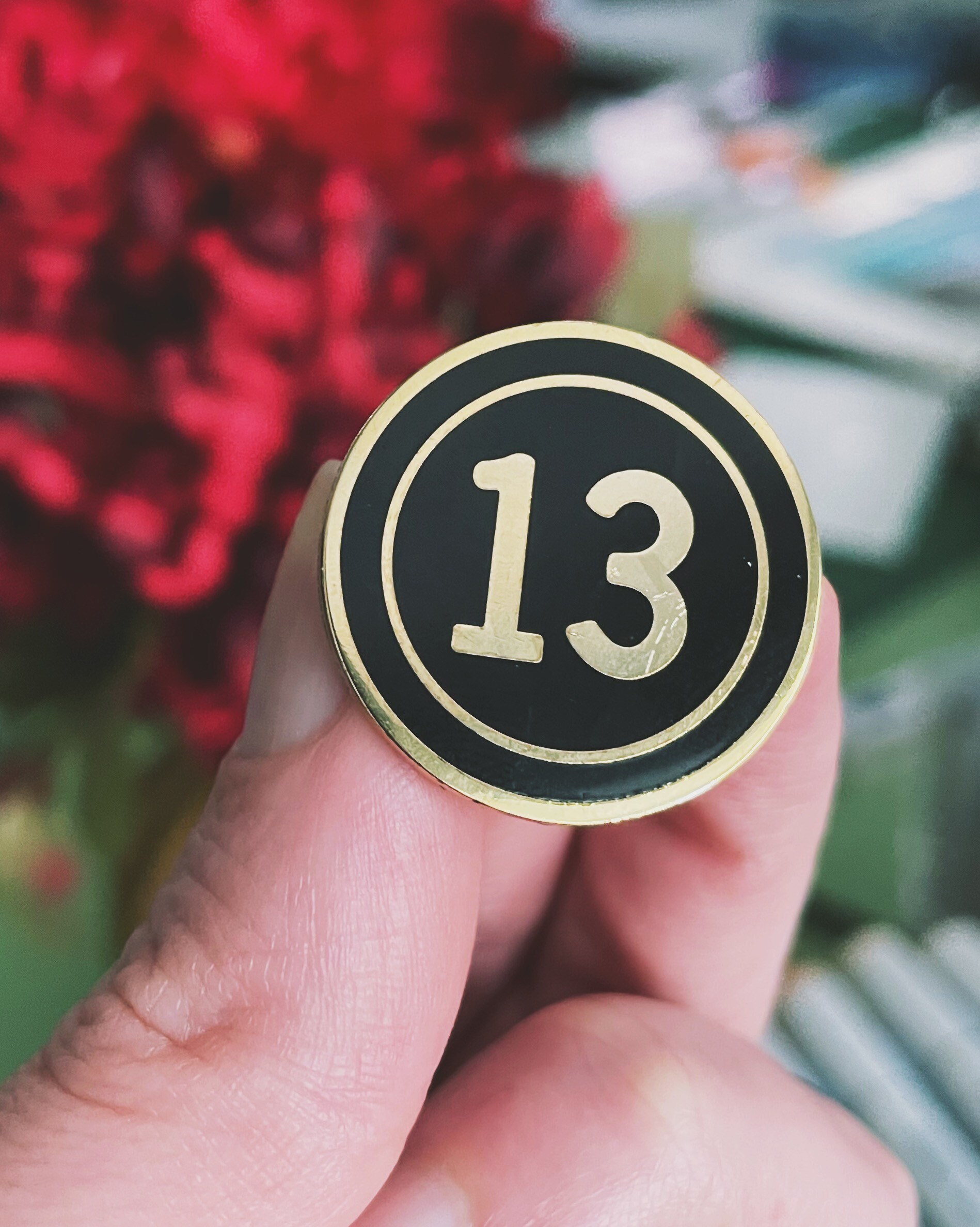 Thirteenth Floor Hard Enamel Pin | Elevator Button, Lucky Number 13 - Etsy
