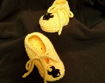 Crocheted Baby Spider Shoes 3+ Months