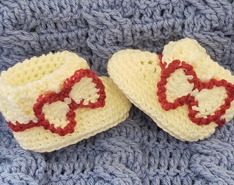 Crocheted Baby Booties Shoes Newborn