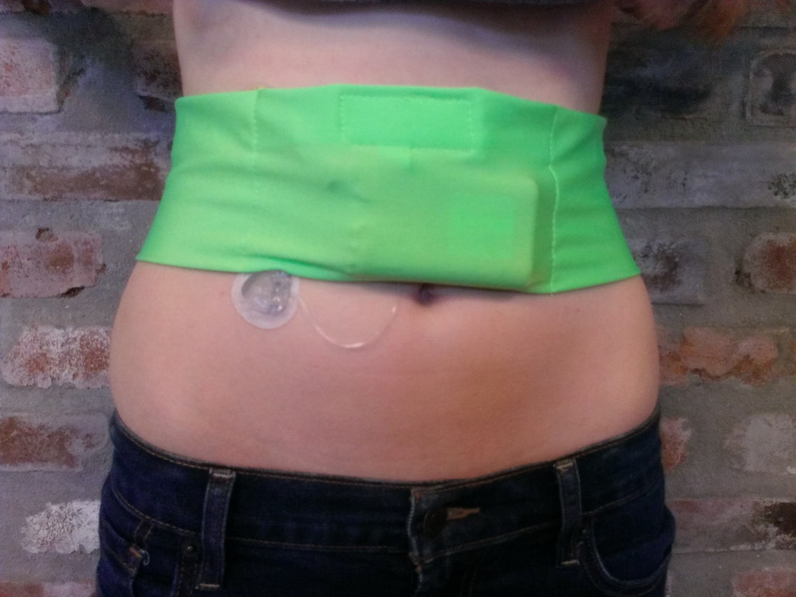 Insulin Pump Bands with a hook & loop closure in the Etsy