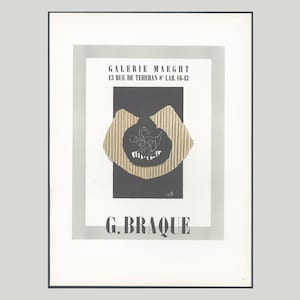 BRAQUE, GEORGES - Galerie Maeght, Paris, 1946 - Mourlot - Lithograph - abstract art - mid-century modern - print - poster