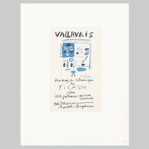 PICASSO, PABLO - Dix Ans de Ceramique de Picasso, Vallauris, 1958 - Mourlot - lithograph - ceramics - mid-century modern - print - poster