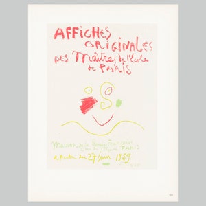 PICASSO, PABLO - Affiches Originales, Paris 1958 - Mourlot - litografía - carteles originales de exposición - modernidad de mediados de siglo - impresión - póster