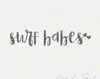 California Logos ~ Surf Style ~ Glitter Fonts and Bold Hand Lettered Custom Script for your Business, Shop, Company or Invitation ~ High End