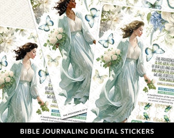 The Providence of God Bible Journaling Stickers Printable, Diversity, Christian Faith, Bible Study, Planner, Bible Stickers, Margin Art