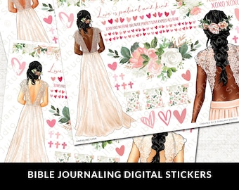 Unfailing Love, Bible Journaling Stickers Printable, Diversity, Christian Faith, Bible Study, Planner, Bible Stickers, Instant Download