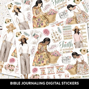 Printable Bible Washi Tape, Instant Download, Scripture Stickers