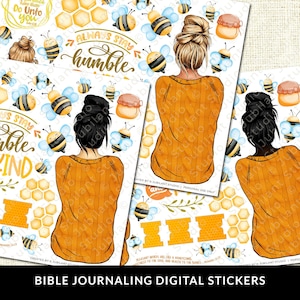 Like Honeycomb, Bible Journaling Stickers Printable, Diversity, Christian Faith Art, Bible Study, Planner, Bible Stickers, Instant Download