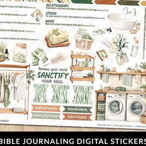 Autocollants de journalisation biblique Sanctify Your Space Imprimables, Foi chrétienne, Étude de la Bible, Agenda, Autocollants, Art marginal, Onglets de la Bible, Prière