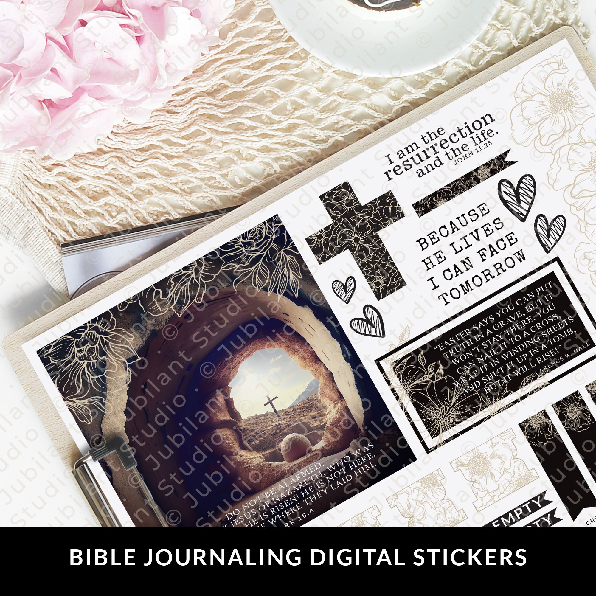 That Tomb is Still Empty Bible Journaling Printable Sticker Sheet ...