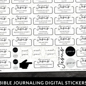 The One Name Bible Journaling Stickers Printable, Bible Tabs, Faith Art, Christian Faith, Bible Study, Planner, Bible Stickers, Bible Tabs